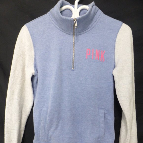 PINK by VICTORIA'S SECRET, half zip sweatshirt, xs